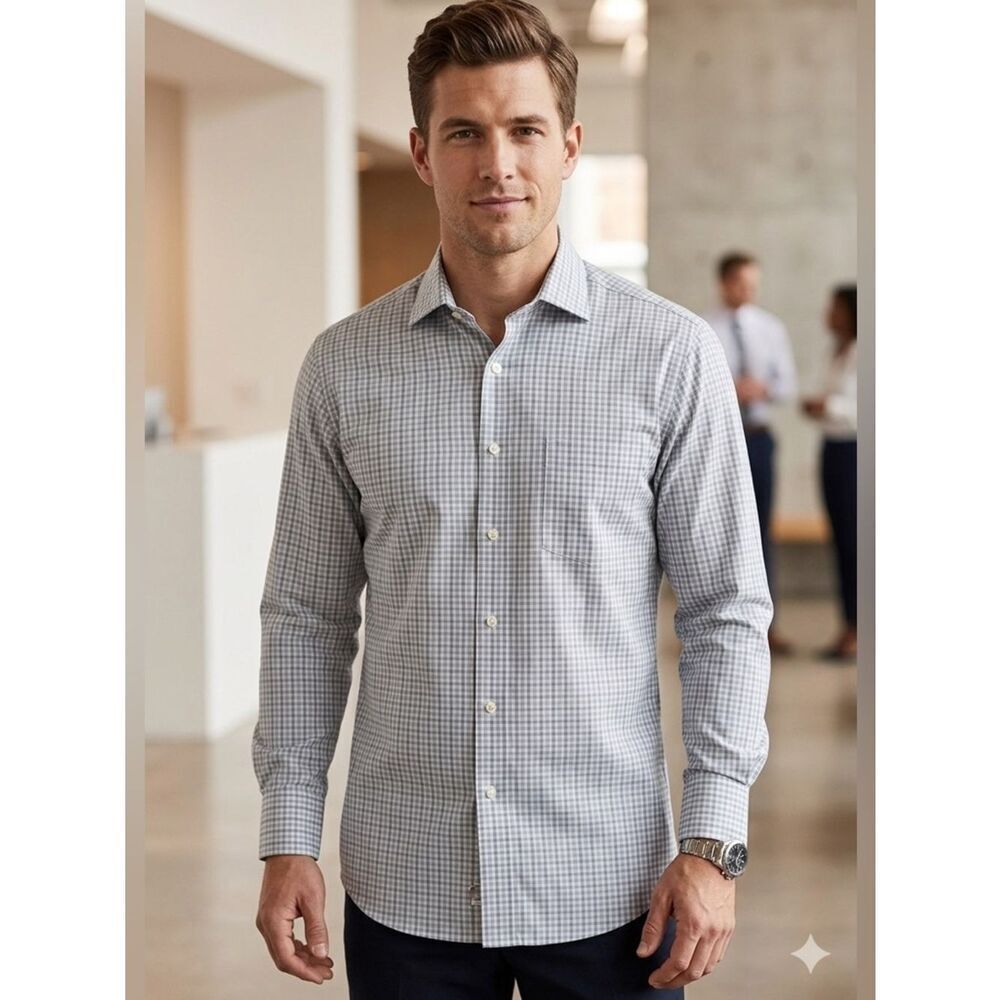 Take 50% OFF- Jos A. Bank Non Wrinkle Men’s Dress Shirt, Size-17- 33